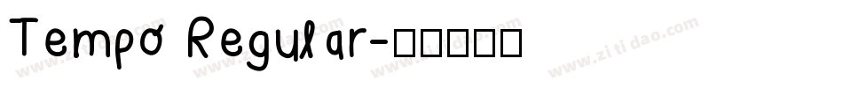 Tempo Regular字体转换
